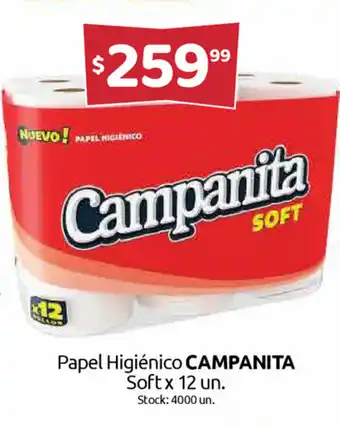 Cordiez Campanita Papel Higienico Soft x 12un oferta