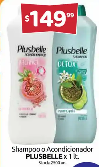 Cordiez Plusbelle Shampoo o Acondicionador x lt oferta