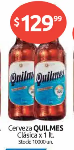 Cordiez Quilmes Cerveza Clásica x 1lt oferta
