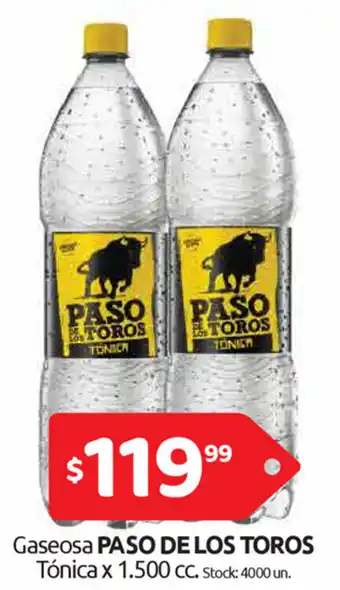 Cordiez Paso De Los Toros Gaseosa Tonica x 1.500cc oferta