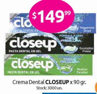 Cordiez Closeup Crema dental x 90gr oferta