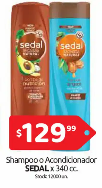 Cordiez Sedal Shampoo o Acondicionador x 340cc oferta