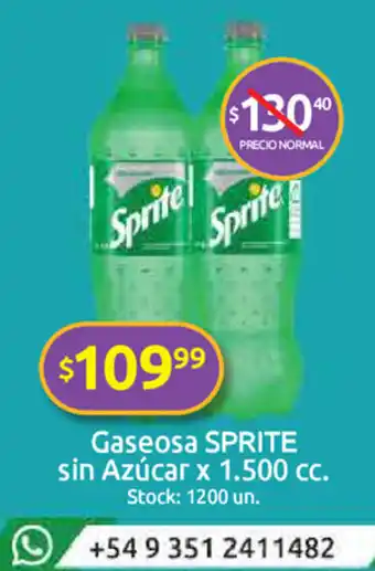 Cordiez prite sin Azúcar Gaseosa x 1.500cc oferta