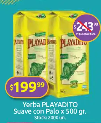 Cordiez Playadito Yerba Suave 500g oferta