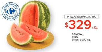 Carrefour SANDÍA X KG oferta