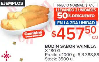 Carrefour BUDÍN SABOR VAINILLA X 180G oferta