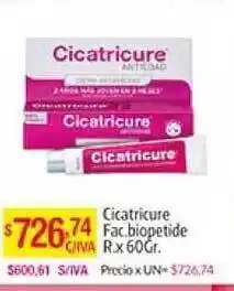 Cicatricure Fac. biopetide R x 60 Gr.