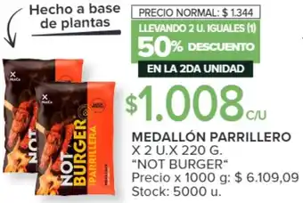 Carrefour MEDALLÓN PARRILLERO X 2 U.X 220G oferta