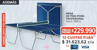 Carrefour MESA DE PING PONG PROFESIONAL oferta
