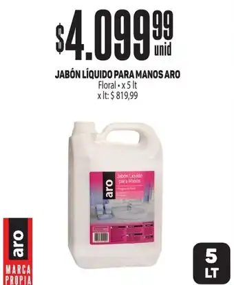Makro JABÓN LÍQUIDO PARA MANOS ARO Floral x 5 It oferta