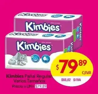 Kimbies Pañal Regular Varios Tamaños