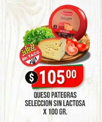 Supermercados Mayor Queso Pategras Seleccion Sin Lactosa X 100 Gr. oferta