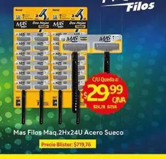 Medamax Mas Filos Maq. 2H x 24U Acero Sueco oferta