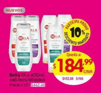 Medamax Bella Sh. x 400ml cab.lisos/alisados oferta