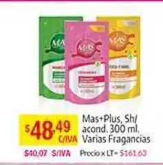 Medamax Mas+Plus Sh/acond. 300 ml varias fragancias oferta