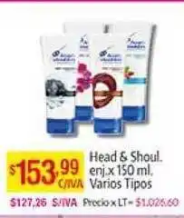 Medamax Head & Shoulders Enj. x 150 ml. Varios Tipos oferta