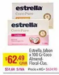 Medamax Estrella Jabon Coco Almend-Floral-Clas. x 100 Gr oferta