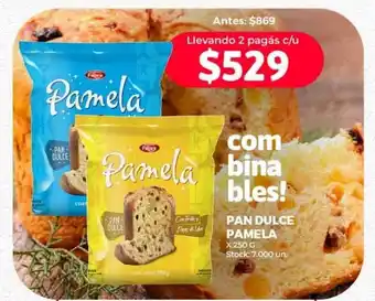 Supermercados Tadicor PAN DULCE PAMELA x 250 g oferta
