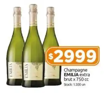 Cordiez Champagne EMILIA extra brut x 750 cc oferta