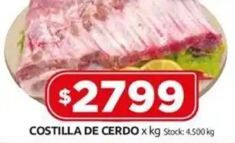Cordiez COSTILLA DE CERDO x kg oferta