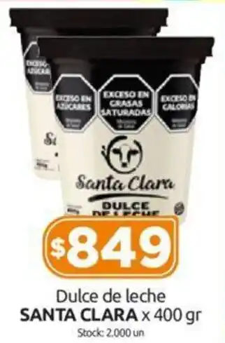 Cordiez Dulce de leche SANTA CLARA x 400 gr oferta