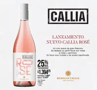 La Anonima Vino Rosado CALLIA x 750 cc oferta