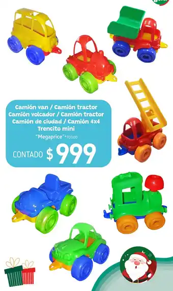 La Anonima Camión van / Camión tractor Camión volcador / Camión tractor Camión de ciudad / Camión 4x4 Trencito mini "Megaprice" oferta