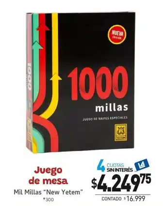 La Anonima Juego de mesa Mil Millas "New Yetem" oferta