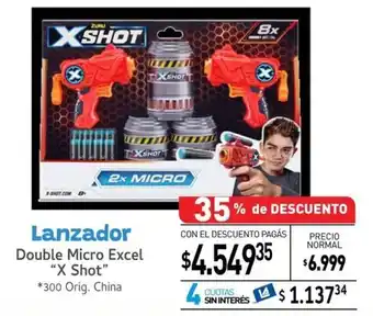 Lanzador Double Micro Excel "X Shot"