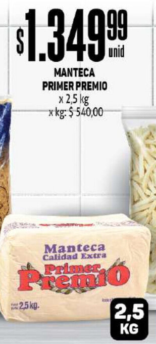 Makro Manteca Primer Premio x 2.5 kg oferta