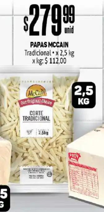 Makro Papas McCain Tradicional x 2.5 kg oferta