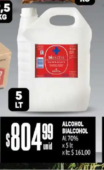 Makro Alcohol Bialcohol Al 70% x 5 lt oferta