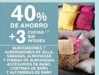 Supermercados Vea Almohadones Y Almohadones De Silla, Sabanas, Almohadas, Accesorios De Baño, Cortinas De Baño Y Alfombras De Baño oferta
