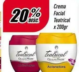 Supermercados Comodin Crema Facial Teatrical X 200Gr oferta