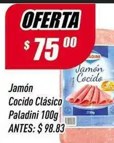 Supermercados Comodin Jamón Cocida Clásico Paladini 100g oferta