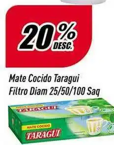 Supermercados Comodin Mate Cocido Taragui Filtro Diam 100saq oferta