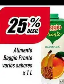 Supermercados Comodin Alimento Baggio Pronto Varios Sabores x 1lt oferta