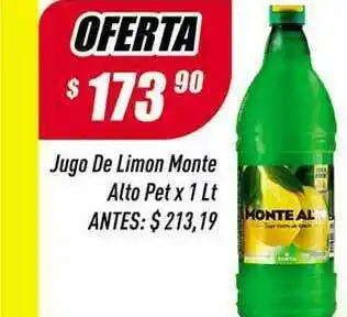 Supermercados Comodin Jugo De Limon Monte Alto x 1lt oferta