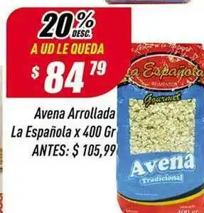 Supermercados Comodin Avena Arrollada La Española x 400gr oferta