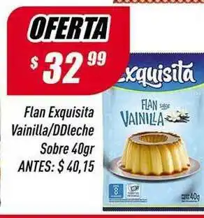 Supermercados Comodin Flan Exquisita Vainilla Ddleche Sobre 40gr oferta