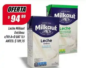Supermercados Comodin Leche Milkaut Ent Desc C Vit A+d Uat 1lt oferta