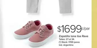 Carrefour Zapatilla Lona Lisa Rave oferta