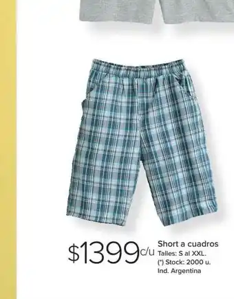 Carrefour Short A Cuadros oferta