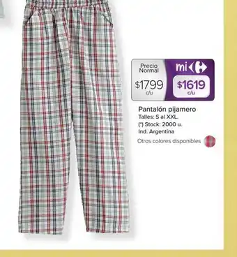 Carrefour Pantalón Pijamero oferta