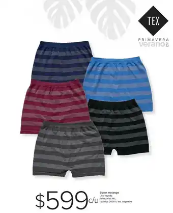 Carrefour Tex Primavera Verano Boxer Melange oferta