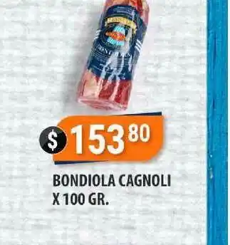 Bondiola Cagnoli X 100 Gr.