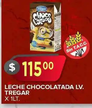 Supermercados Mayor Leche Chocolatada Lv. Tregar X 1lt. oferta