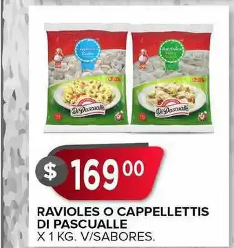 Supermercados Mayor Ravioles O Cappellettis Di Pascualle X 1 Kg. oferta