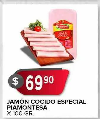 Supermercados Mayor Jamón Cocido Especial Piamontesa X 100 Gr. oferta
