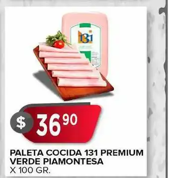 Supermercados Mayor Paleta Cocida 131 Premium Verde Piamontesa X 100 Gr. oferta